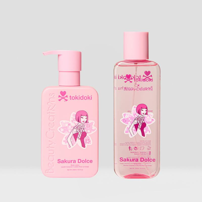 Tokidoki Sakura Dolce Body Lotion and Mist Collection