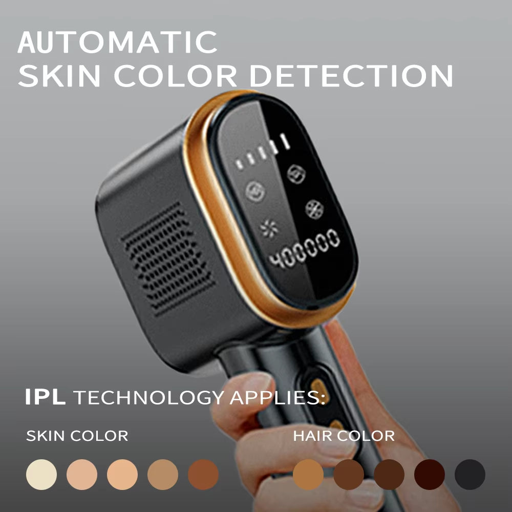 Professional IPL Hair Removal Kit for Women - Portable Laser Device for Painless Bikini Hair Removal