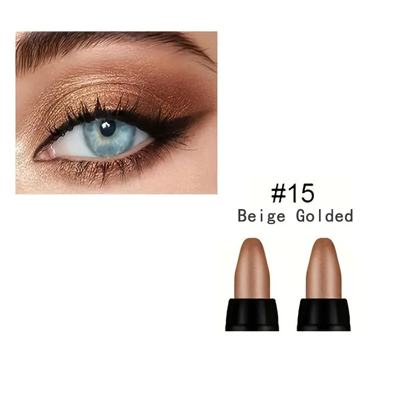 Pearlescent Eyeliner Set - 16 Colors, Waterproof, Long-Lasting, Non-Smudge Glitter Eye Makeup