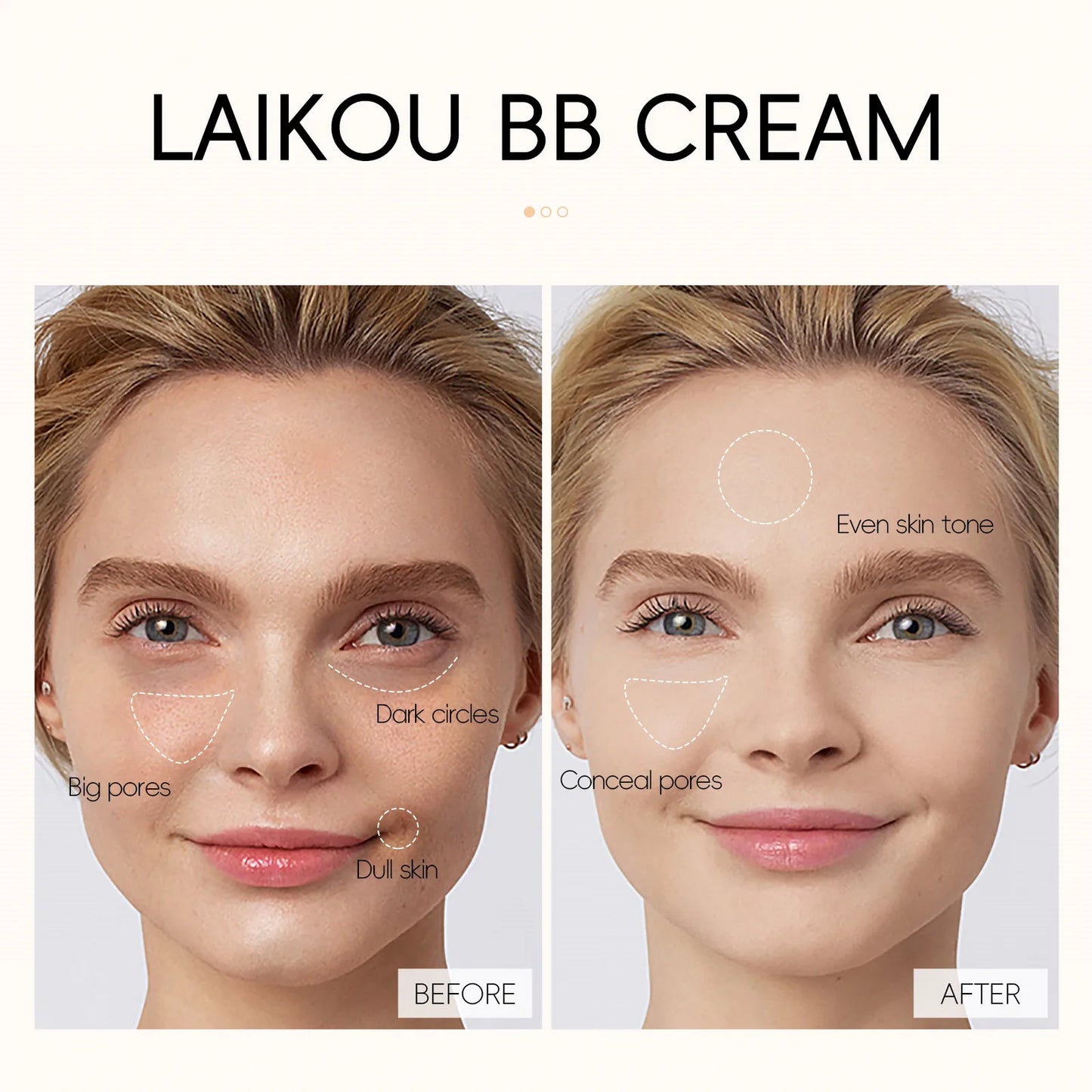 6-Color Customizable Concealer BB Cream 30ml - Natural Facial Primer