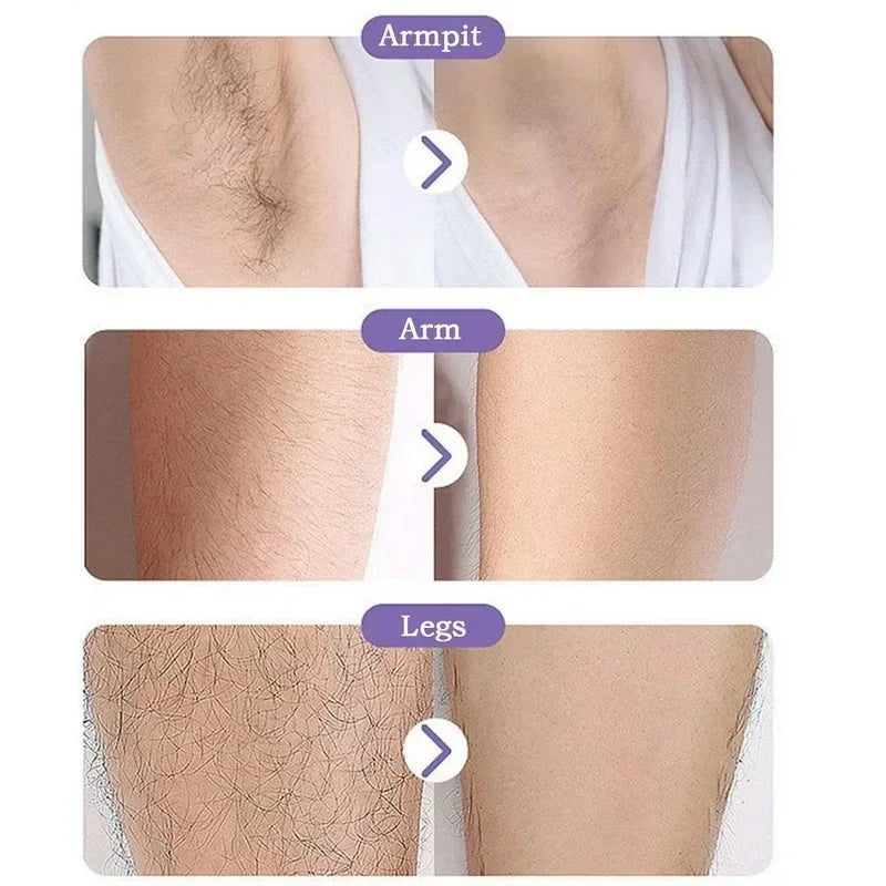 Crystal Hair Removal Eraser - Painless, Safe, and Reusable Depilation Tool for Effortless Body Hair Removal