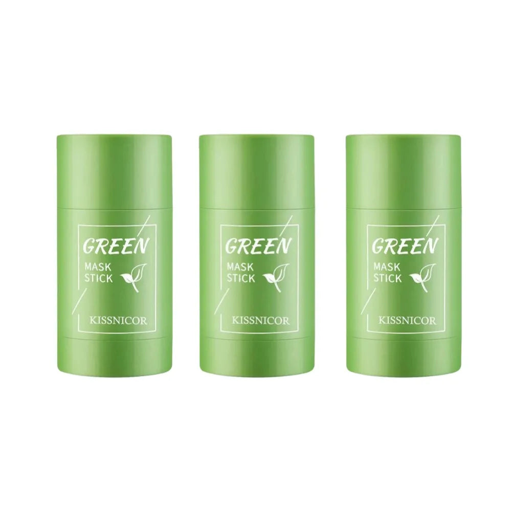 Green Tea Cleansing Stick Mask - Shrink Pores & Remove Blackheads, Deep Cleansing & Moisturizing Facial Treatment (40G)