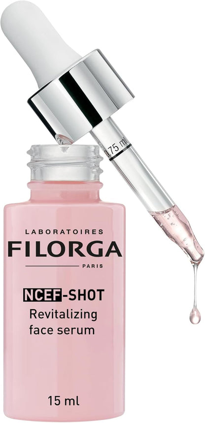 Ncef-Shot Anti-Aging Serum: Intensive Wrinkle Reduction Treatment for Radiant and Firm Skin in Just 10 Days, 0.5 Fl. Oz.