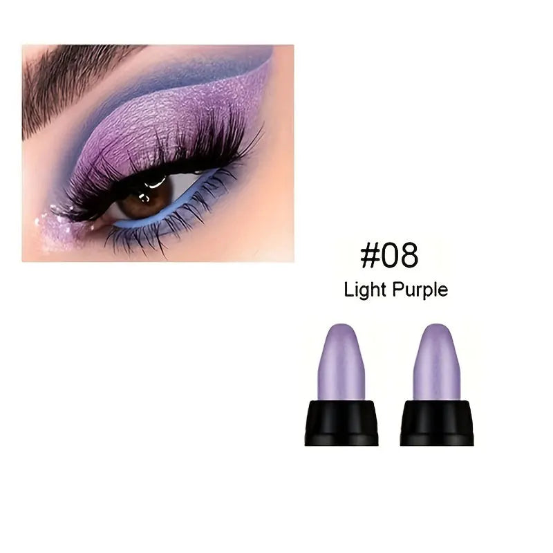 Pearlescent Eyeliner Set - 16 Colors, Waterproof, Long-Lasting, Non-Smudge Glitter Eye Makeup