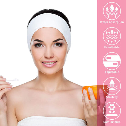 Adjustable Wide Headband for Yoga, Spa, Bath, and Makeup - Women's Cosmetic Accessory