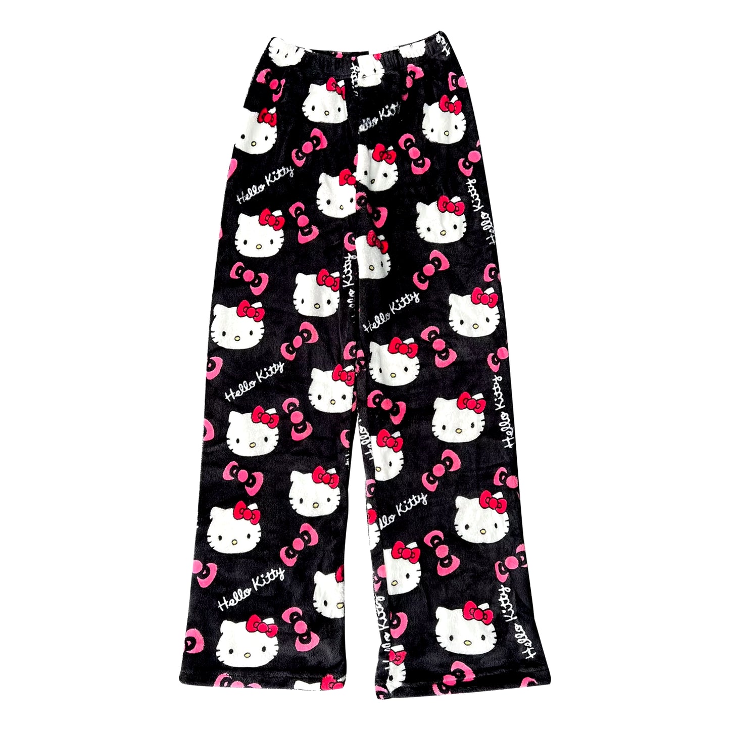 Y2K Hello Kitty Pajama Pants for Women - Sanrio Anime Cartoon Couple Sleepwear Trousers for Home Leisure