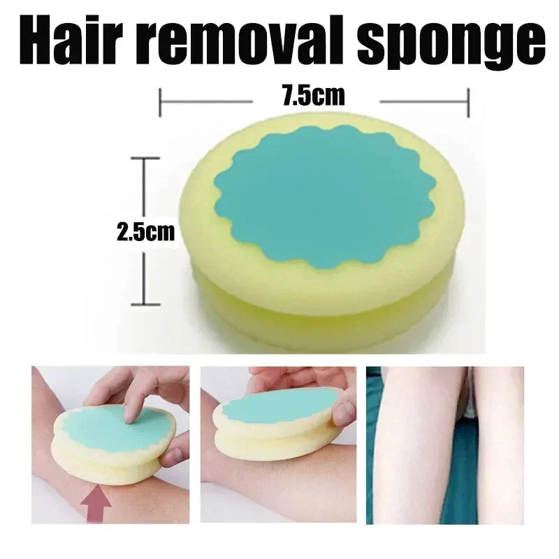 Crystal Hair Removal Eraser - Painless, Safe, and Reusable Depilation Tool for Effortless Body Hair Removal