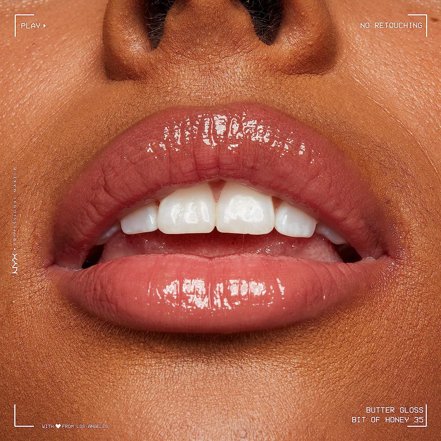 Butter Gloss Non-Sticky Lip Gloss in Bit of Honey (Peach Nude)