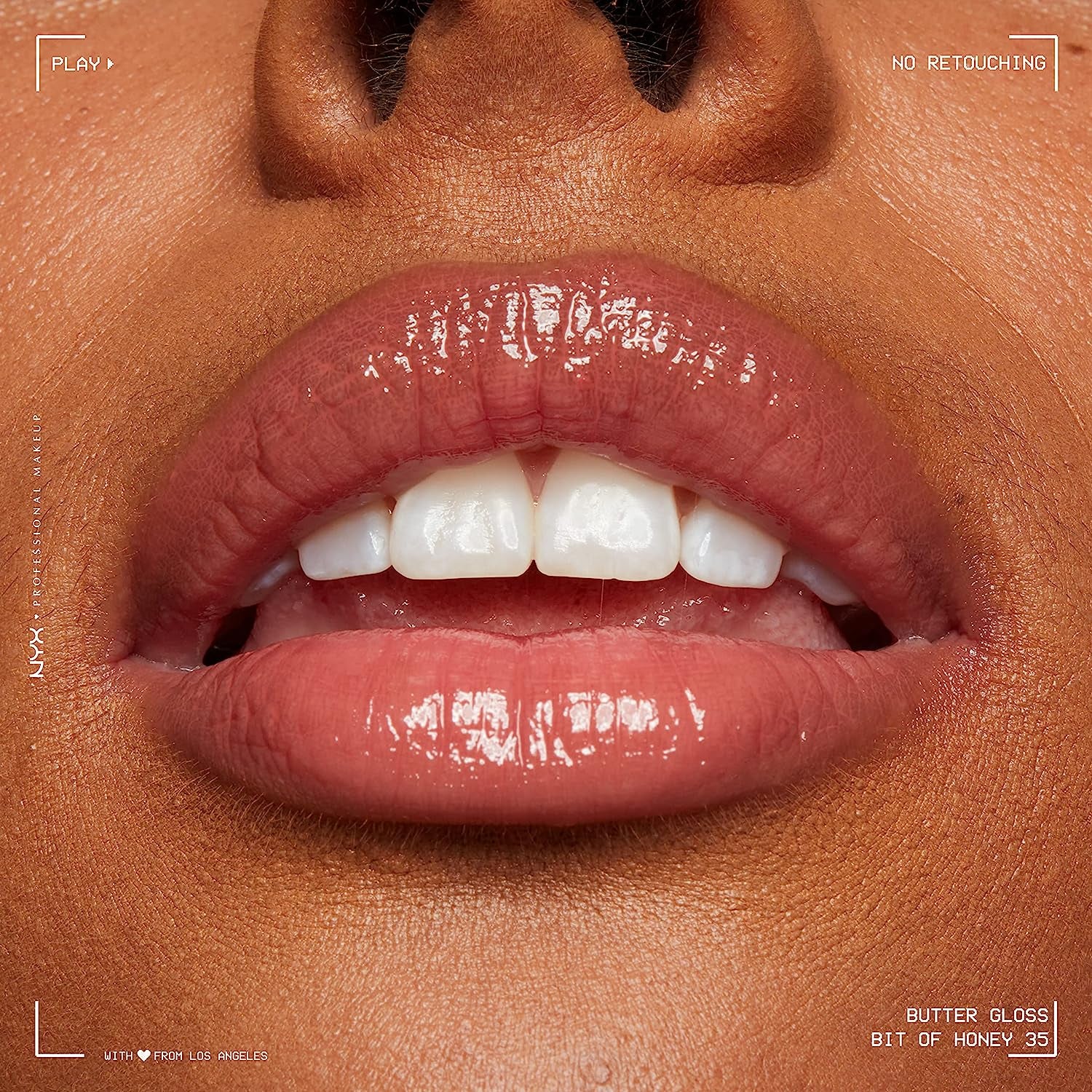 Butter Gloss Non-Sticky Lip Gloss in Bit of Honey (Peach Nude)