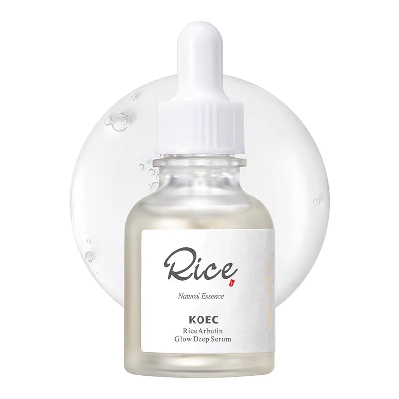 Luxury Korean Beauty Rice Honey Facial Skincare Set - 3 Pieces: Moisturizing Arbutin Serum, Milk Toner, and Glow Mask