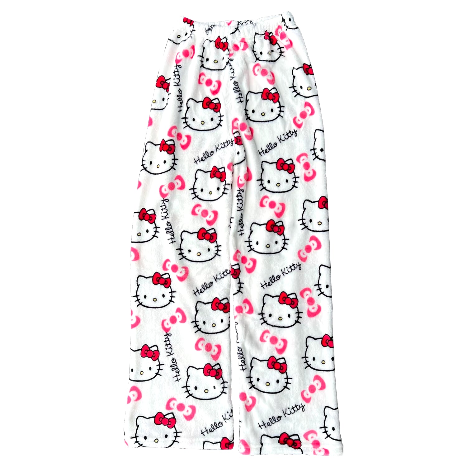 Y2K Hello Kitty Pajama Pants for Women - Sanrio Anime Cartoon Couple Sleepwear Trousers for Home Leisure