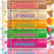 Holiday Flavored Lip Balm Assortment Pack - Oatmeal Cookie, Vanilla, Mango, Watermelon, Tropical Punch, Cotton Candy, Kiwi, Strawberry, Clear