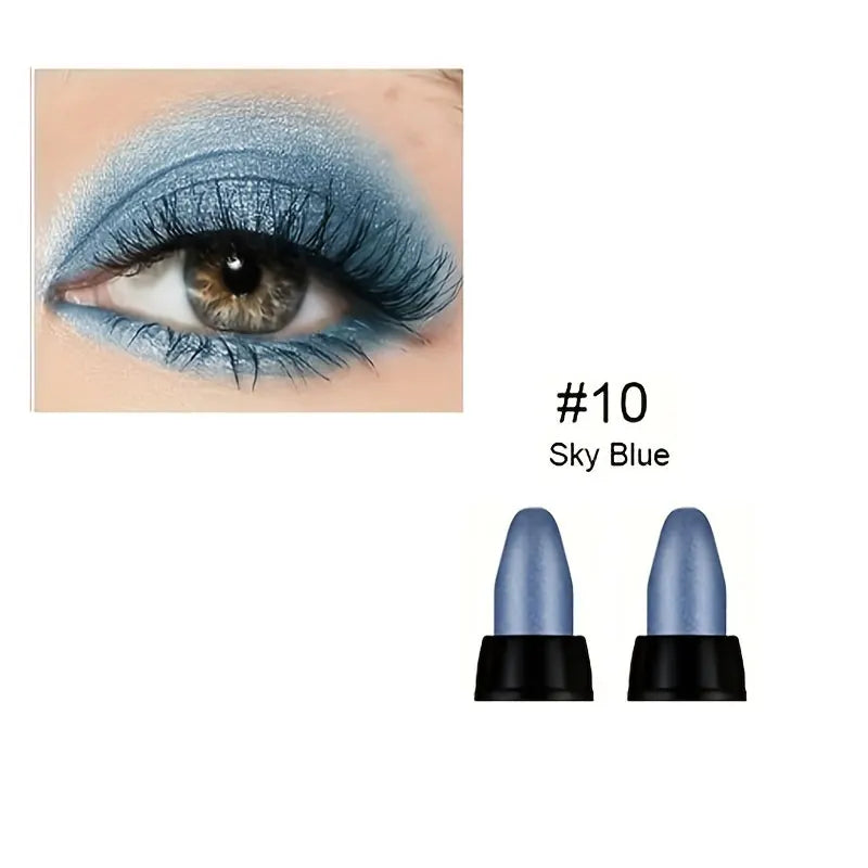 Pearlescent Eyeliner Set - 16 Colors, Waterproof, Long-Lasting, Non-Smudge Glitter Eye Makeup