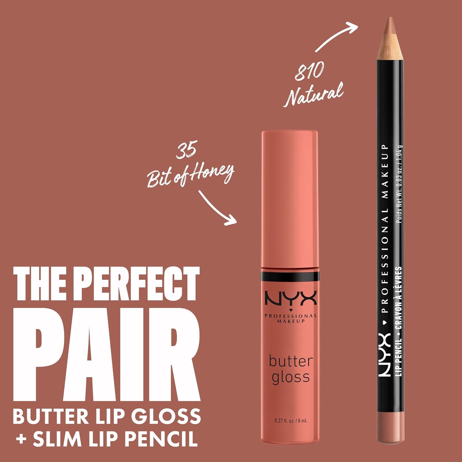 Butter Gloss Non-Sticky Lip Gloss in Bit of Honey (Peach Nude)