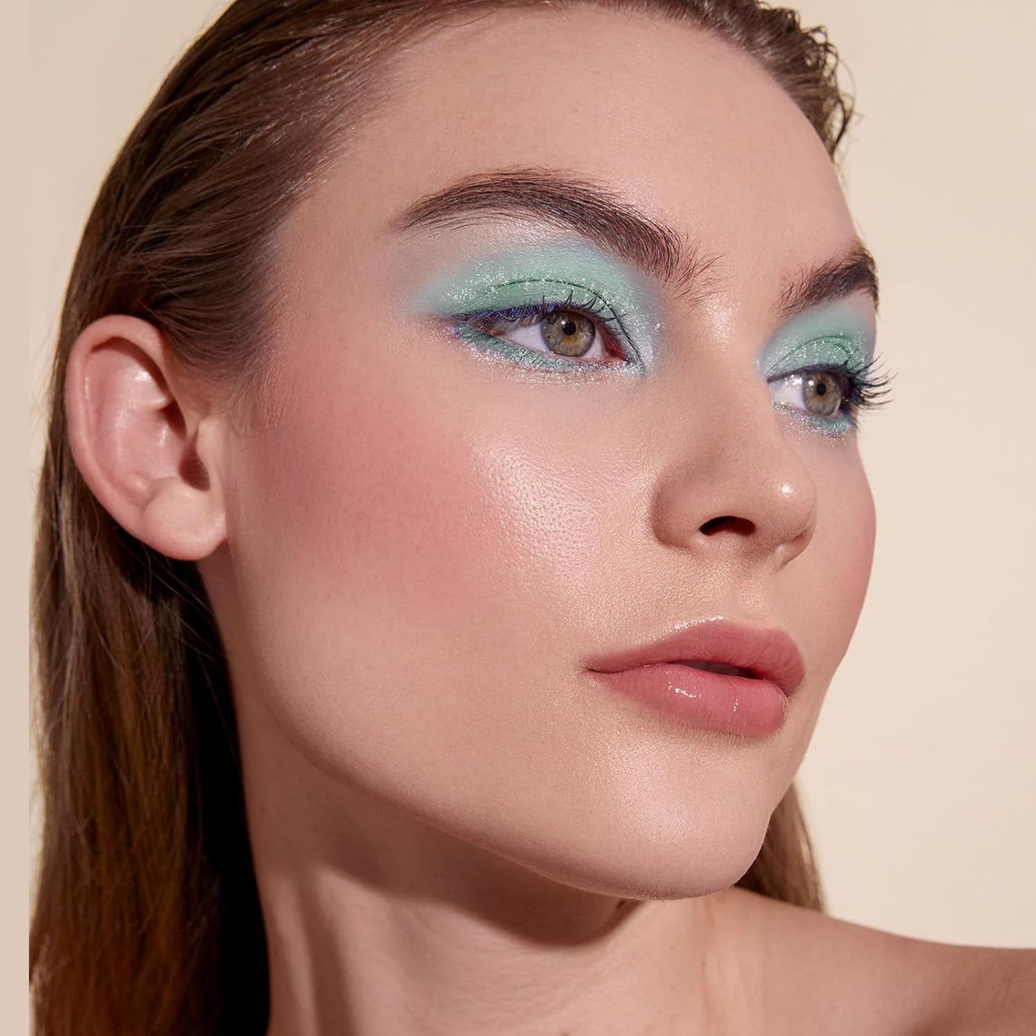 Sparkling Glitter Liquid Eyeshadow - Dual-Ended Brush, Highly Pigmented Shimmer & Matte Shades for Stunning Eye Makeup
