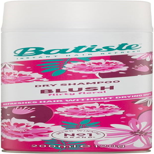 Blush Dry Shampoo 200ml - Instant Hair Refresh with Floral Fragrance, Enhances Volume and Texture, Oil Absorption, Suitable for Daily Use on All Hair Types