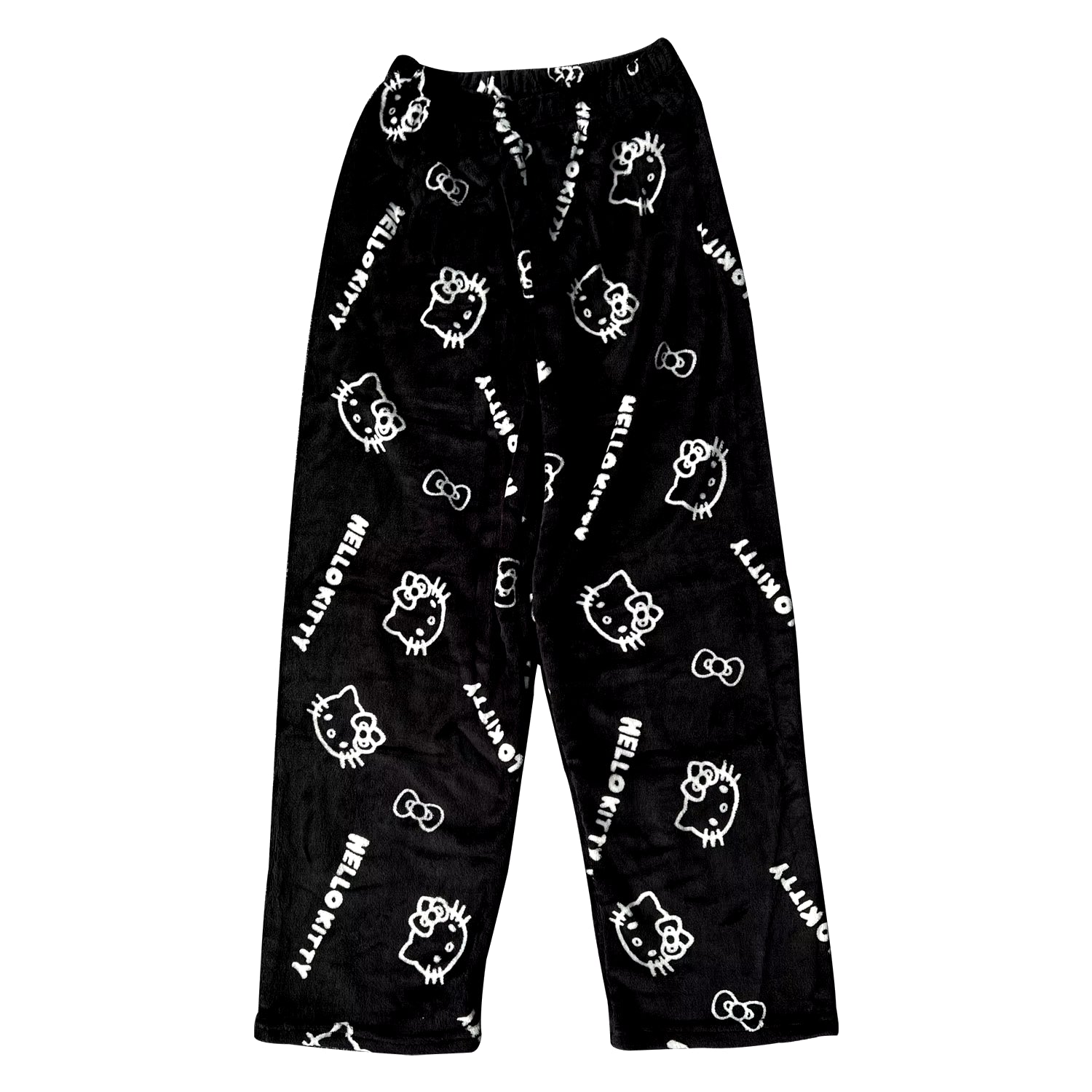 Y2K Hello Kitty Pajama Pants for Women - Sanrio Anime Cartoon Couple Sleepwear Trousers for Home Leisure