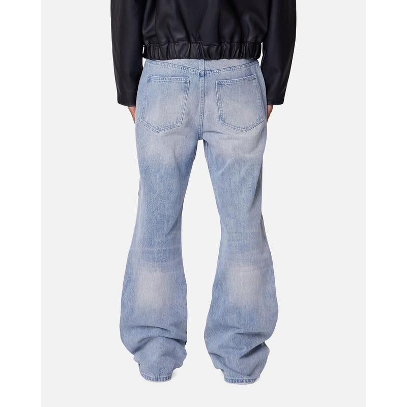 MNML Bootcut Iron Cross Blue Jeans