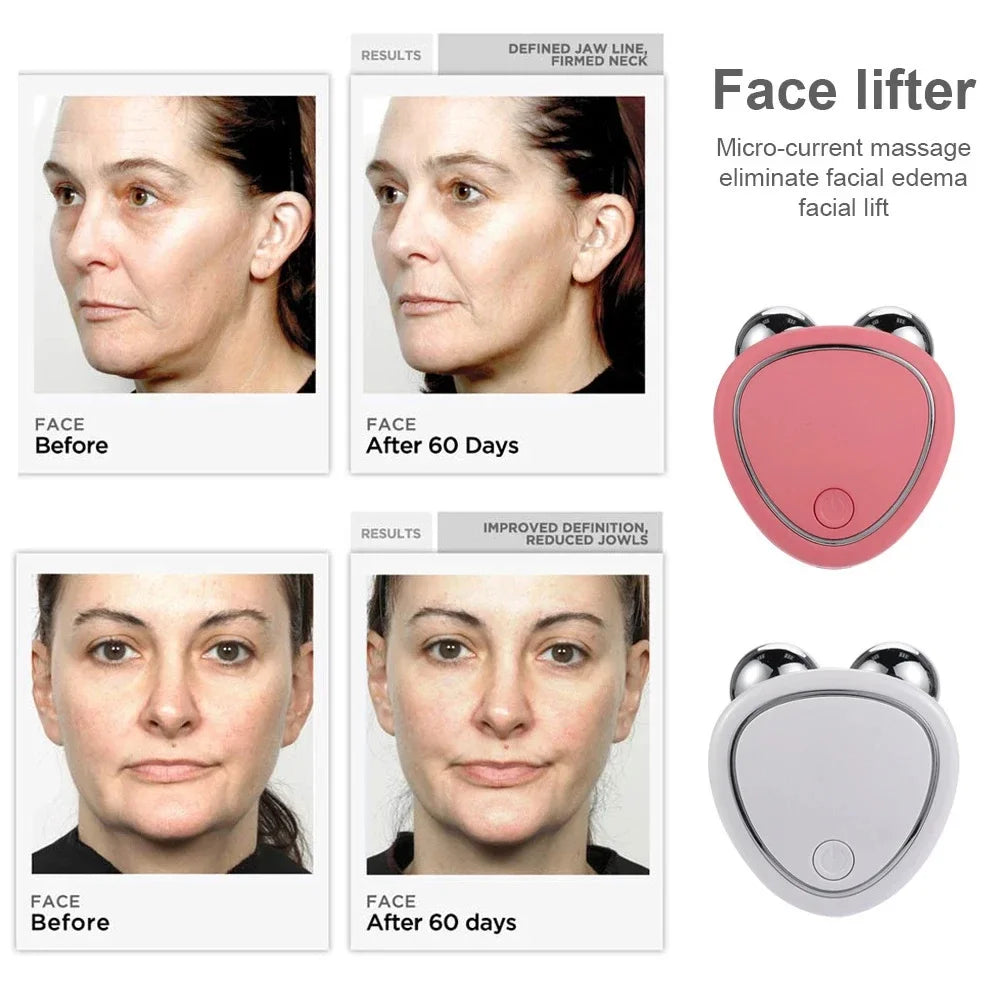 Microcurrent Facial Lifting and Rejuvenation Massager for Skin Tightening and Anti-Wrinkle Treatment
