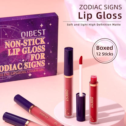 6-Piece Heart Crush Lip Glaze Set - Vivid Color, Juicy Glossy Finish, Long-Lasting & Moisturizing Lipstick for Daily Wear