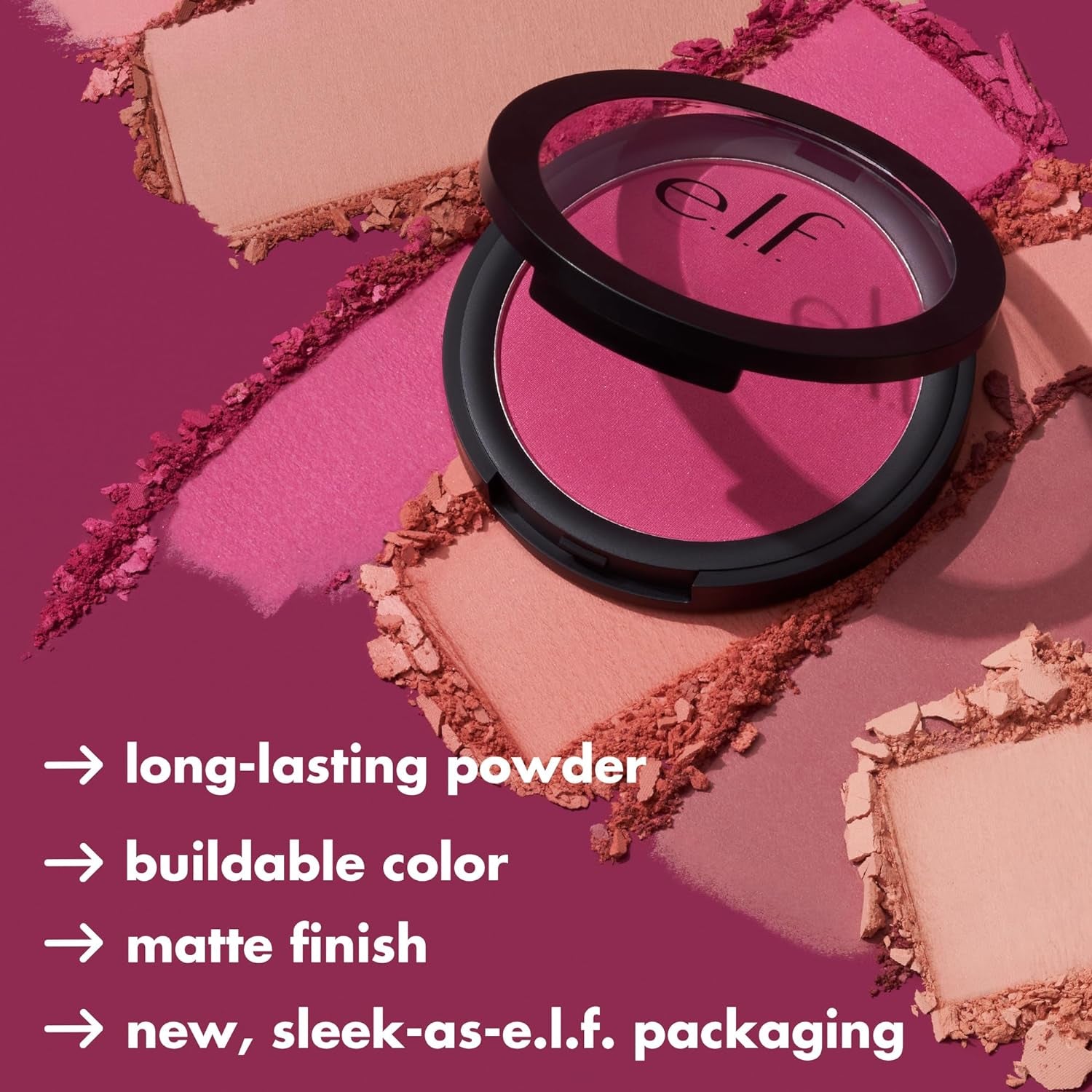 Always Rosy Primer-Infused Blush - Long Lasting, Budge-Free, Lightweight Medium Coverage