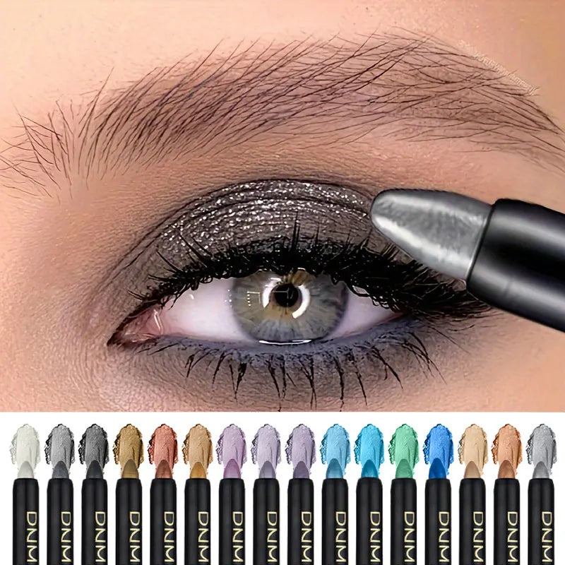 Pearlescent Eyeliner Set - 16 Colors, Waterproof, Long-Lasting, Non-Smudge Glitter Eye Makeup