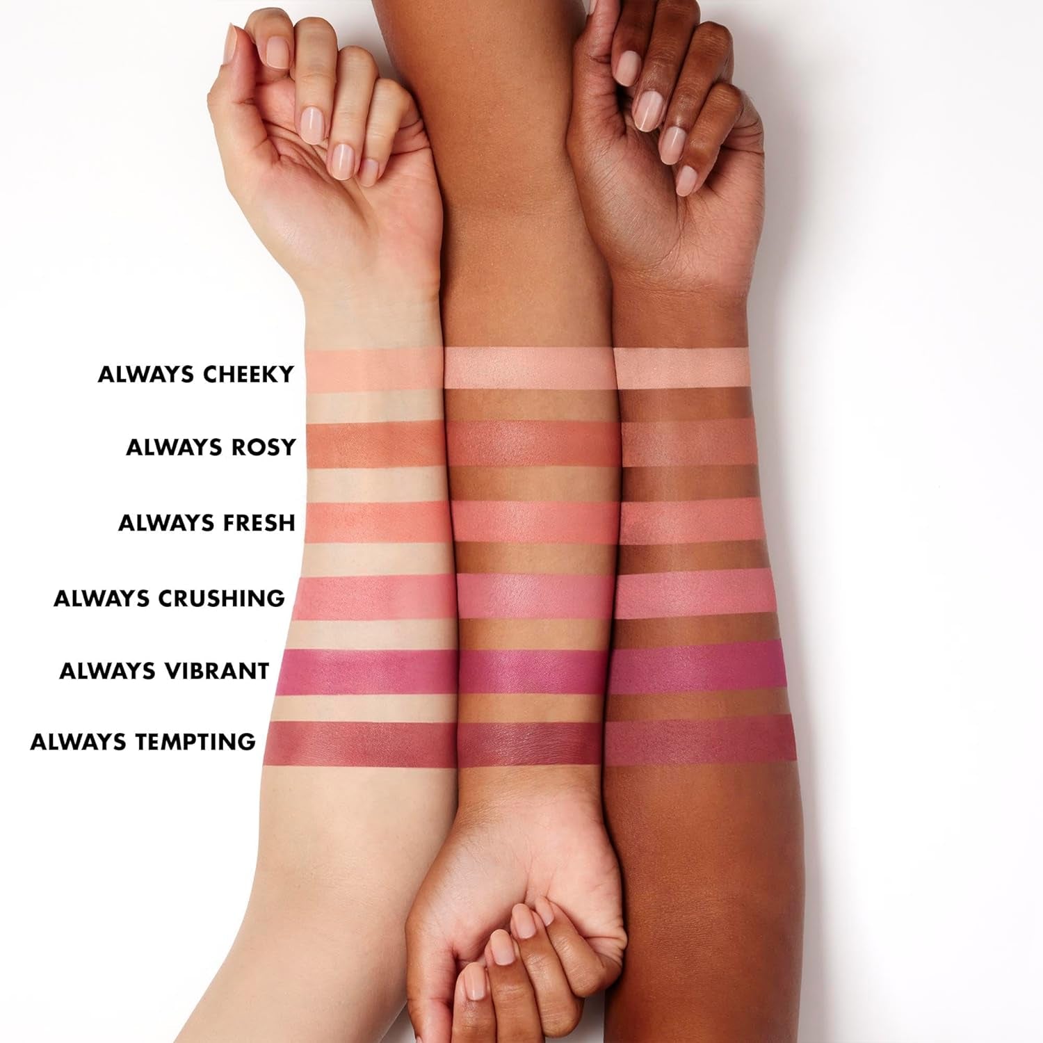 Always Rosy Primer-Infused Blush - Long Lasting, Budge-Free, Lightweight Medium Coverage
