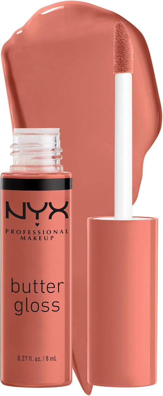 Butter Gloss Non-Sticky Lip Gloss in Bit of Honey (Peach Nude)