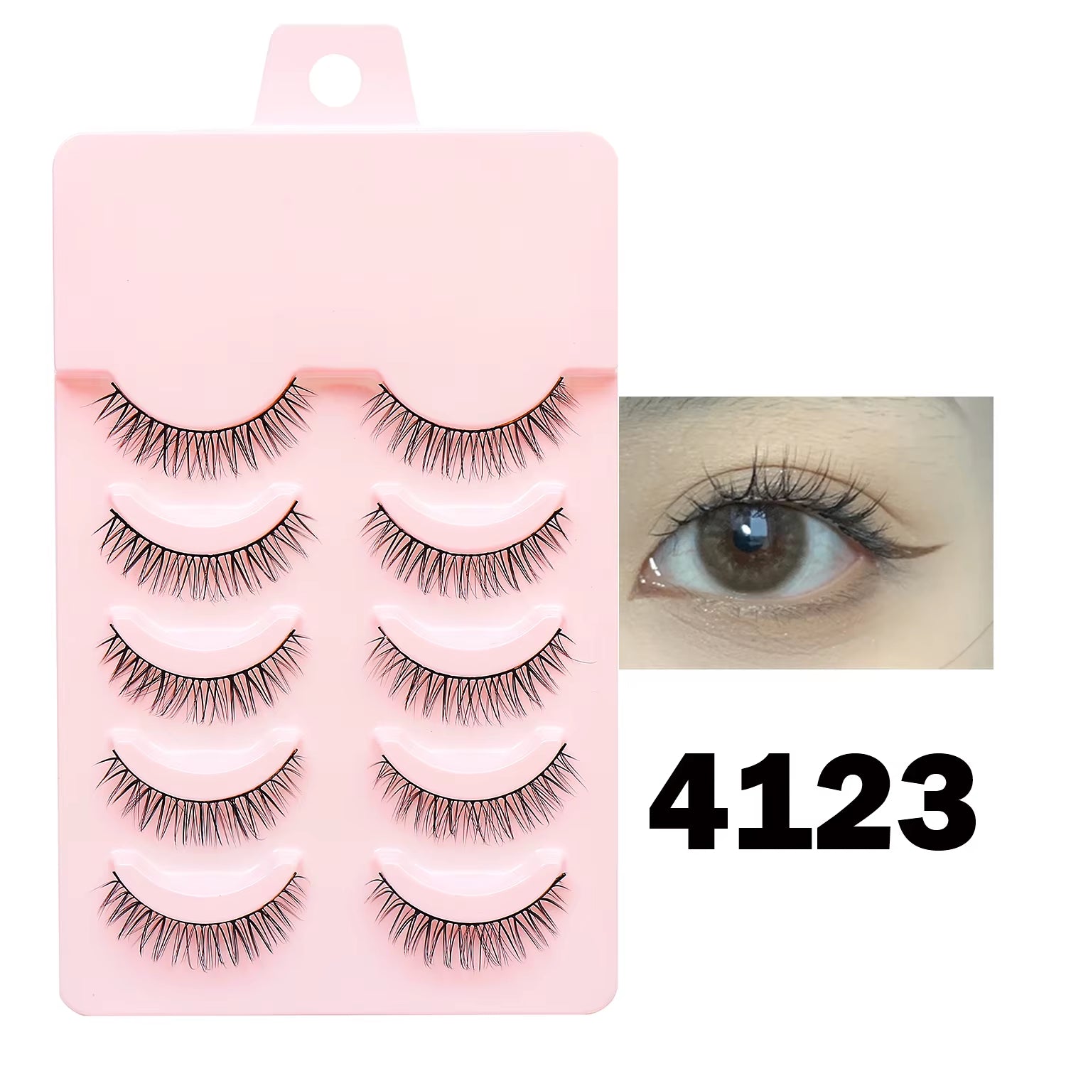 Manga-Inspired Soft Natural False Eyelashes - Thick Wispy Lashes for Daily Makeup and Special Occasions