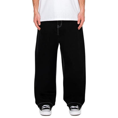 Men's Ultra Baggy Y2K Wide-Leg Denim Jeans - Oversized Classic Fit Mid-Waist Cotton Pants with 32” Inseam and Spacious Back Pocket