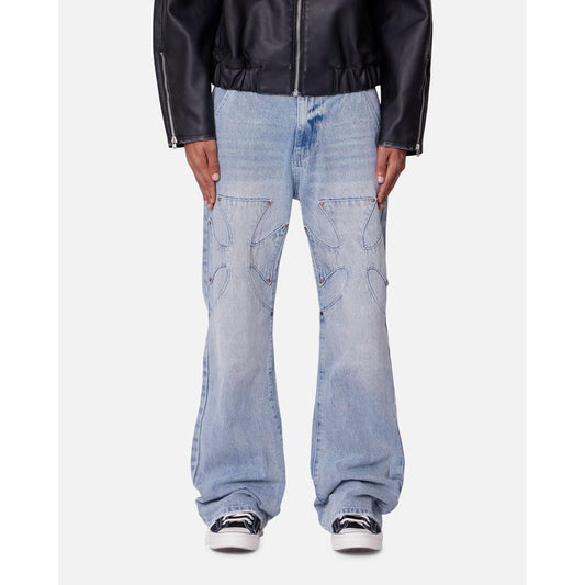 MNML Bootcut Iron Cross Blue Jeans