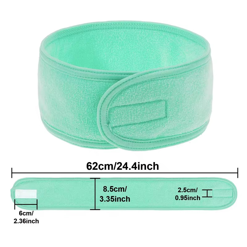 Adjustable Wide Headband for Yoga, Spa, Bath, and Makeup - Women's Cosmetic Accessory