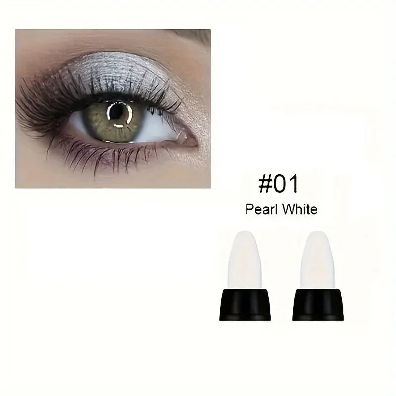 Pearlescent Eyeliner Set - 16 Colors, Waterproof, Long-Lasting, Non-Smudge Glitter Eye Makeup