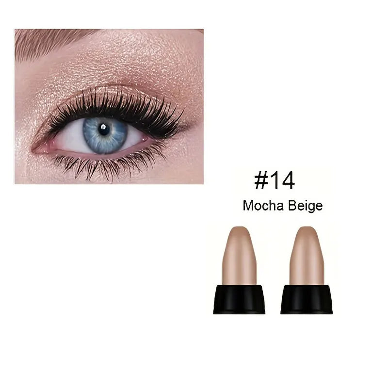Pearlescent Eyeliner Set - 16 Colors, Waterproof, Long-Lasting, Non-Smudge Glitter Eye Makeup
