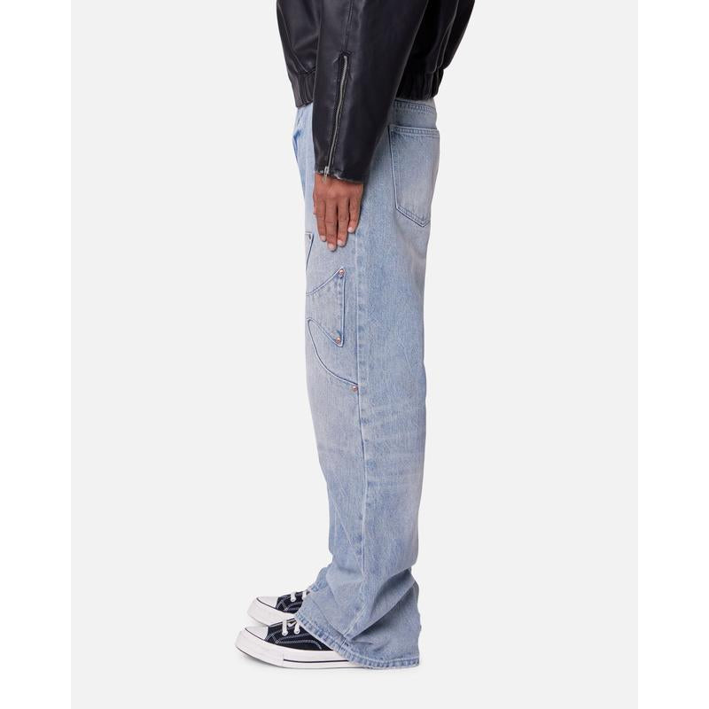 MNML Bootcut Iron Cross Blue Jeans