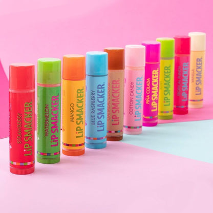 Holiday Flavored Lip Balm Assortment Pack - Oatmeal Cookie, Vanilla, Mango, Watermelon, Tropical Punch, Cotton Candy, Kiwi, Strawberry, Clear