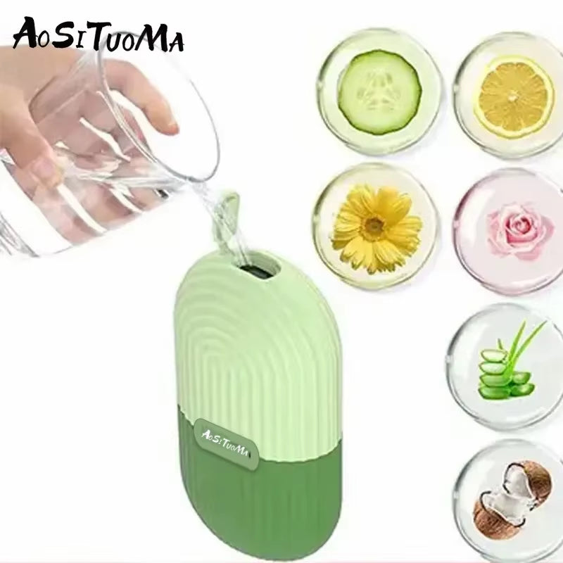 Silicone Ice Face Roller for Contouring, Pore Minimization, and Dark Circle Reduction - Facial Massage Tool for Eyes and Neck Care