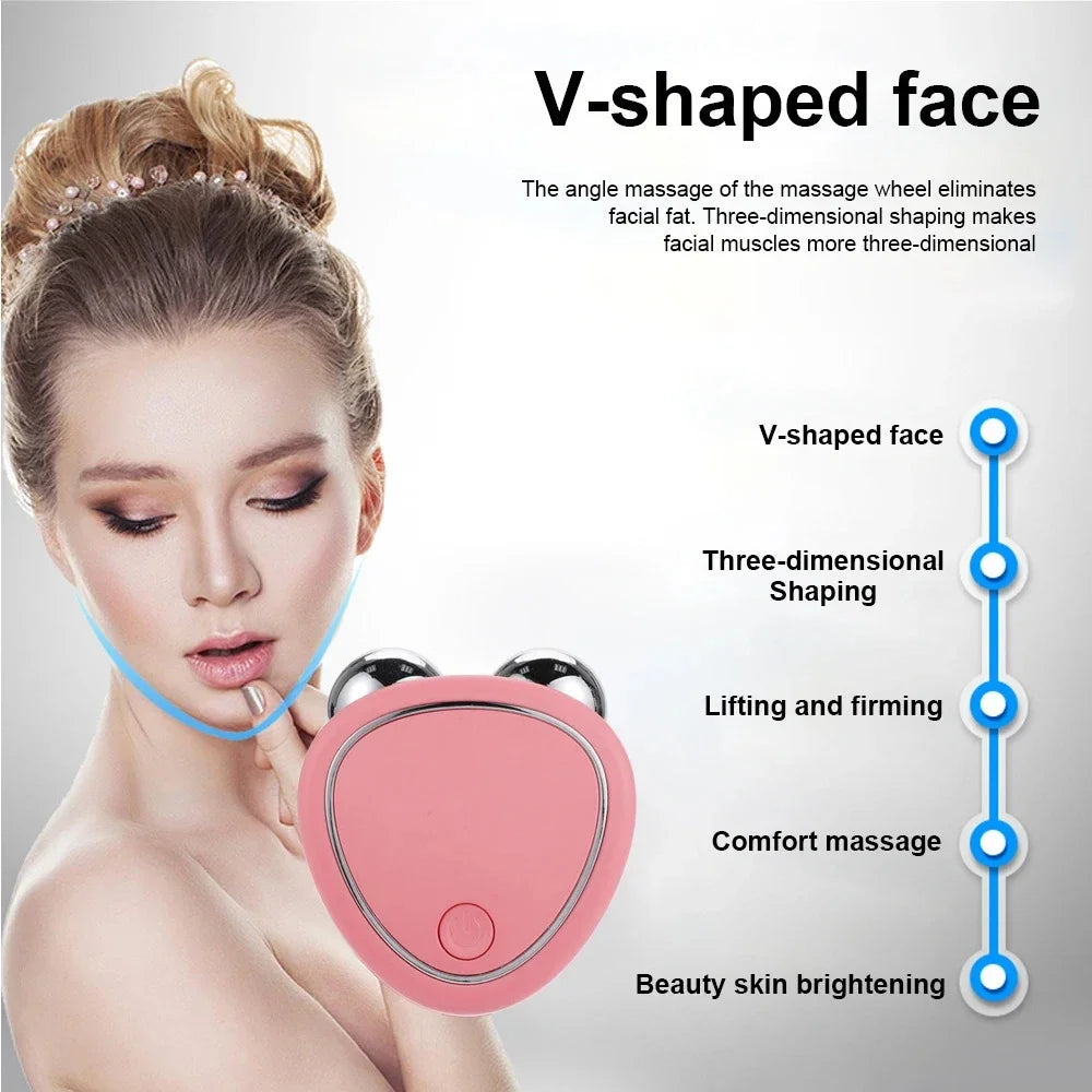 Microcurrent Facial Lifting and Rejuvenation Massager for Skin Tightening and Anti-Wrinkle Treatment