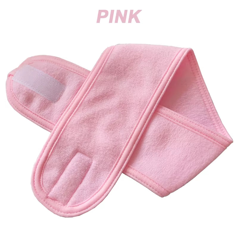 Adjustable Wide Headband for Yoga, Spa, Bath, and Makeup - Women's Cosmetic Accessory