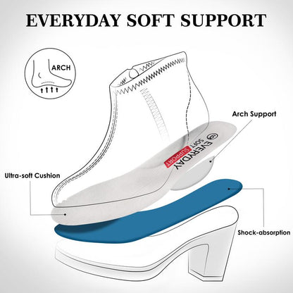 Hawkwell Women's Suede Ankle Boots with Arch Support and Side Zipper, Comfortable Chunky Block Heel Footwear in Brown