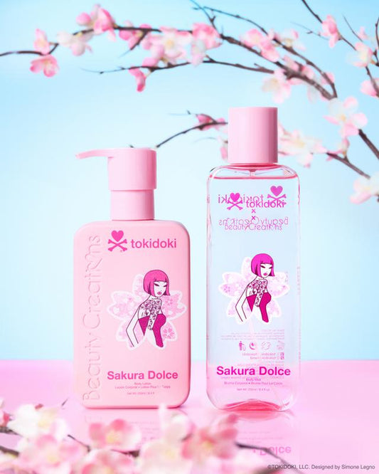 Tokidoki Sakura Dolce Body Lotion and Mist Collection