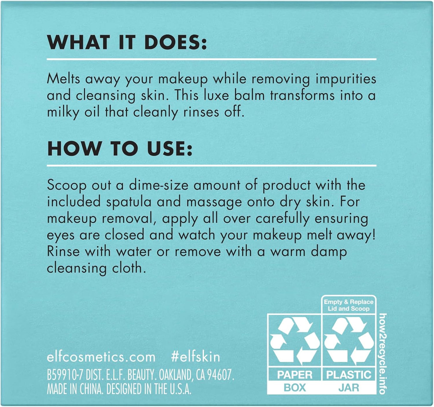 Holy Hydration Makeup Melting Cleansing Balm with Hyaluronic Acid - 2 oz Face Cleanser and Makeup Remover