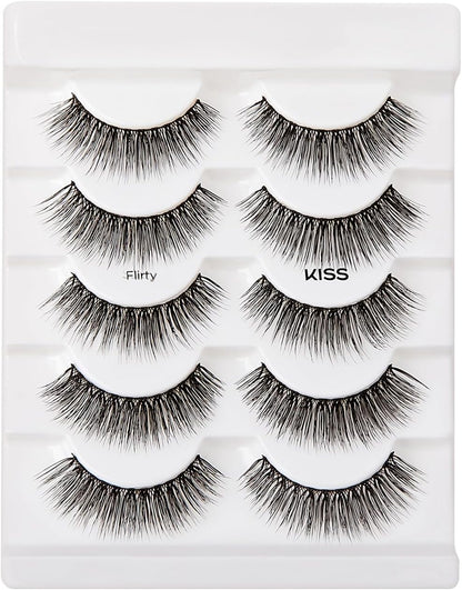 5 Pairs of Tapered Flirty Eyelashes #62643/KFLM04