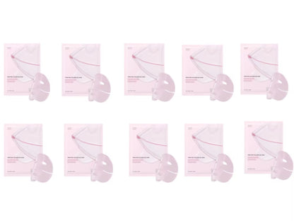 Pink Collagen Gel Salmon PDRN Facial Mask - Deep Hydrating, Moisturizing, and Firming Hydrogel Face Sheets for Balanced Skin Tone